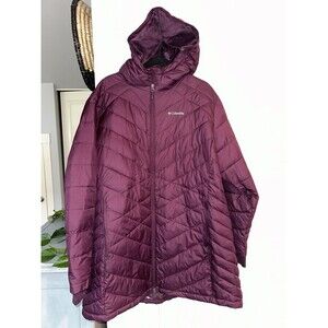 Columbia Plus Size Winter Long Hooded Jacket Moonvista Women’s Heavenly Coat 3x